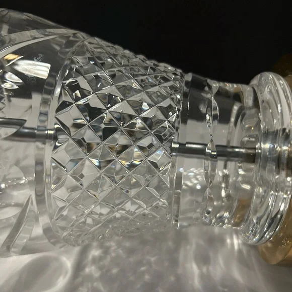 Rare Waterford Fine Crystal Hand-cut Signed Table Lamp 18” - Picture 13 of 15
